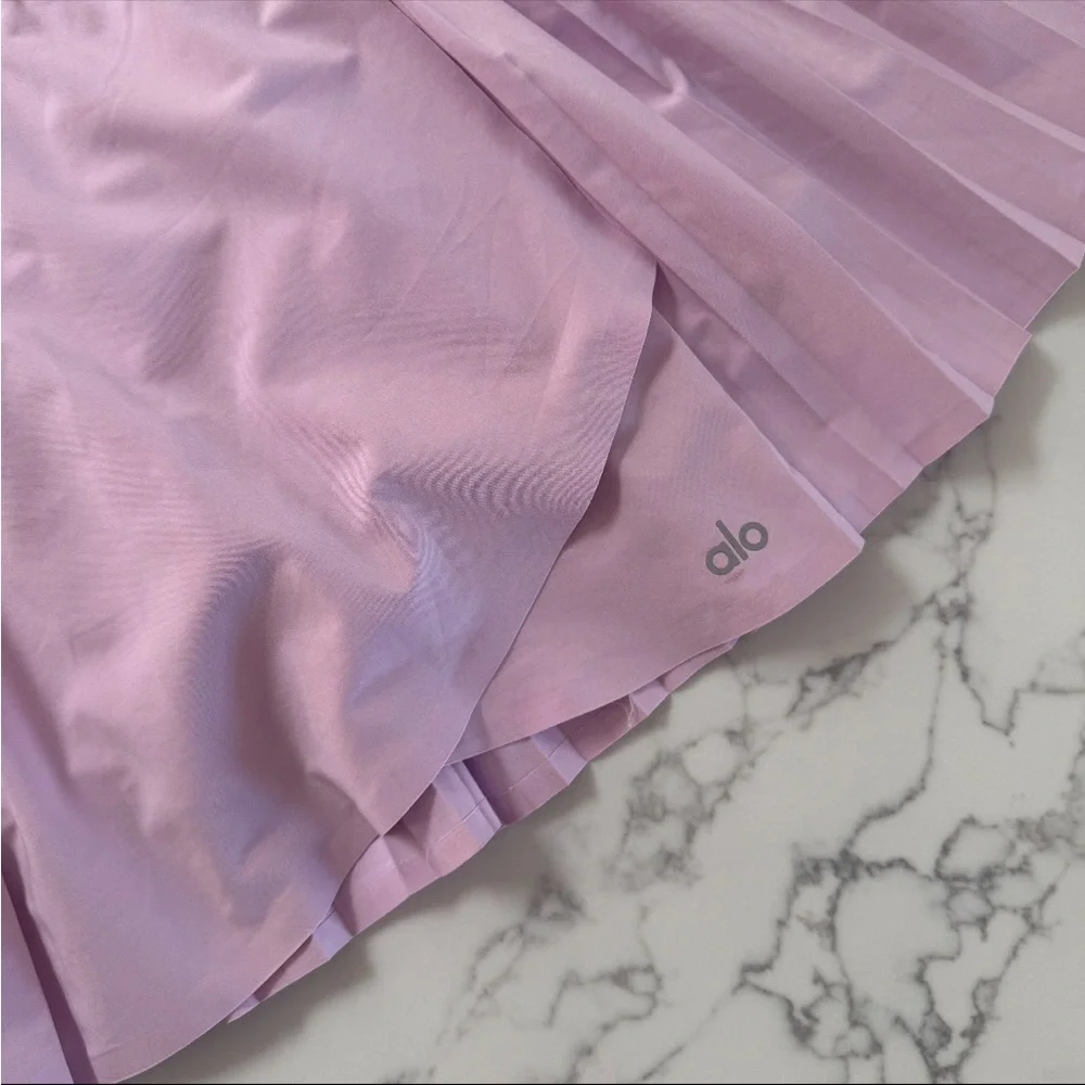 Alo Yoga Aces Tennis Skirt - Sugarplum Pink - Size Small